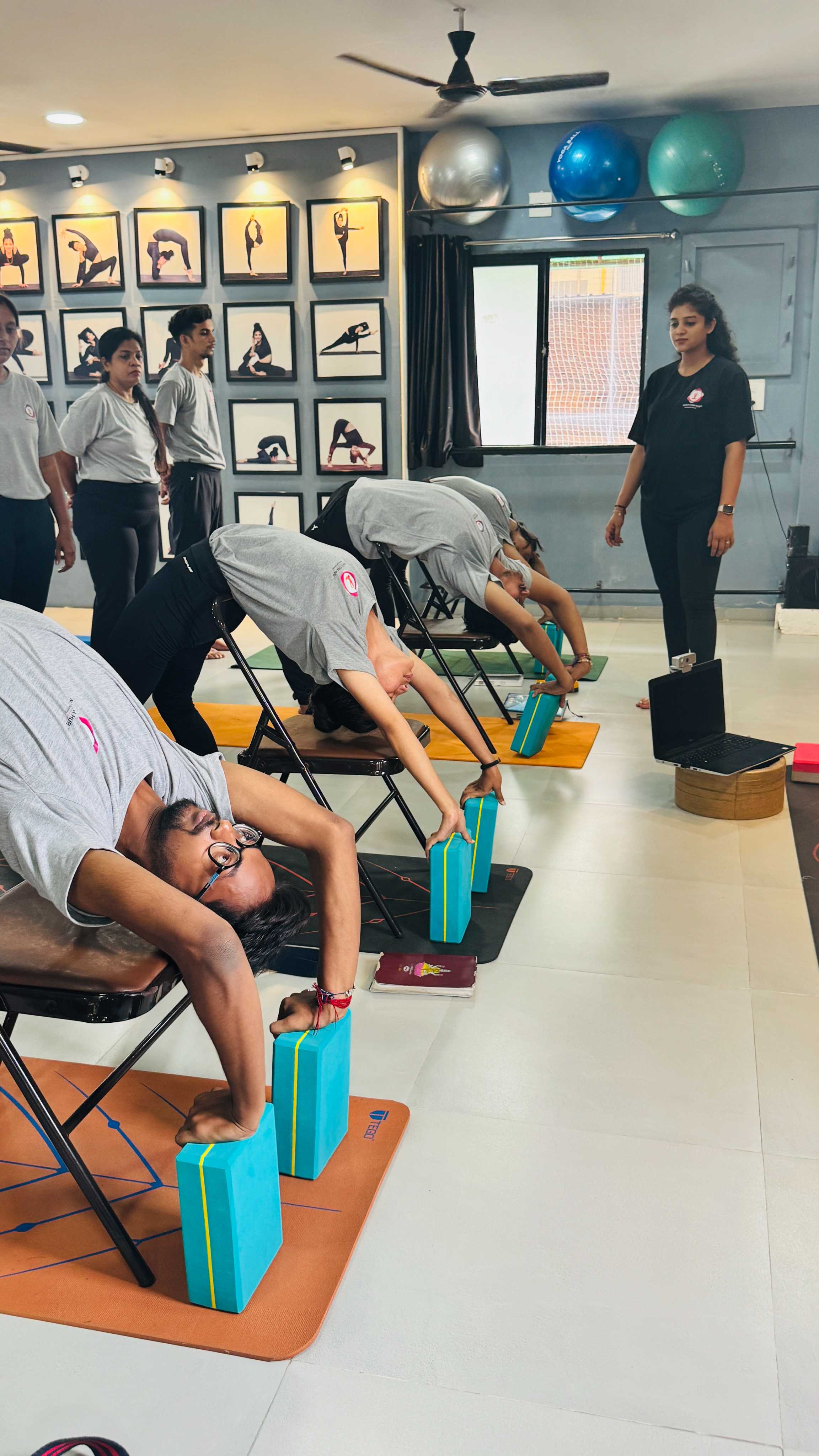 Yoga teacher training classroom session — Nidhi's Yoga Hub