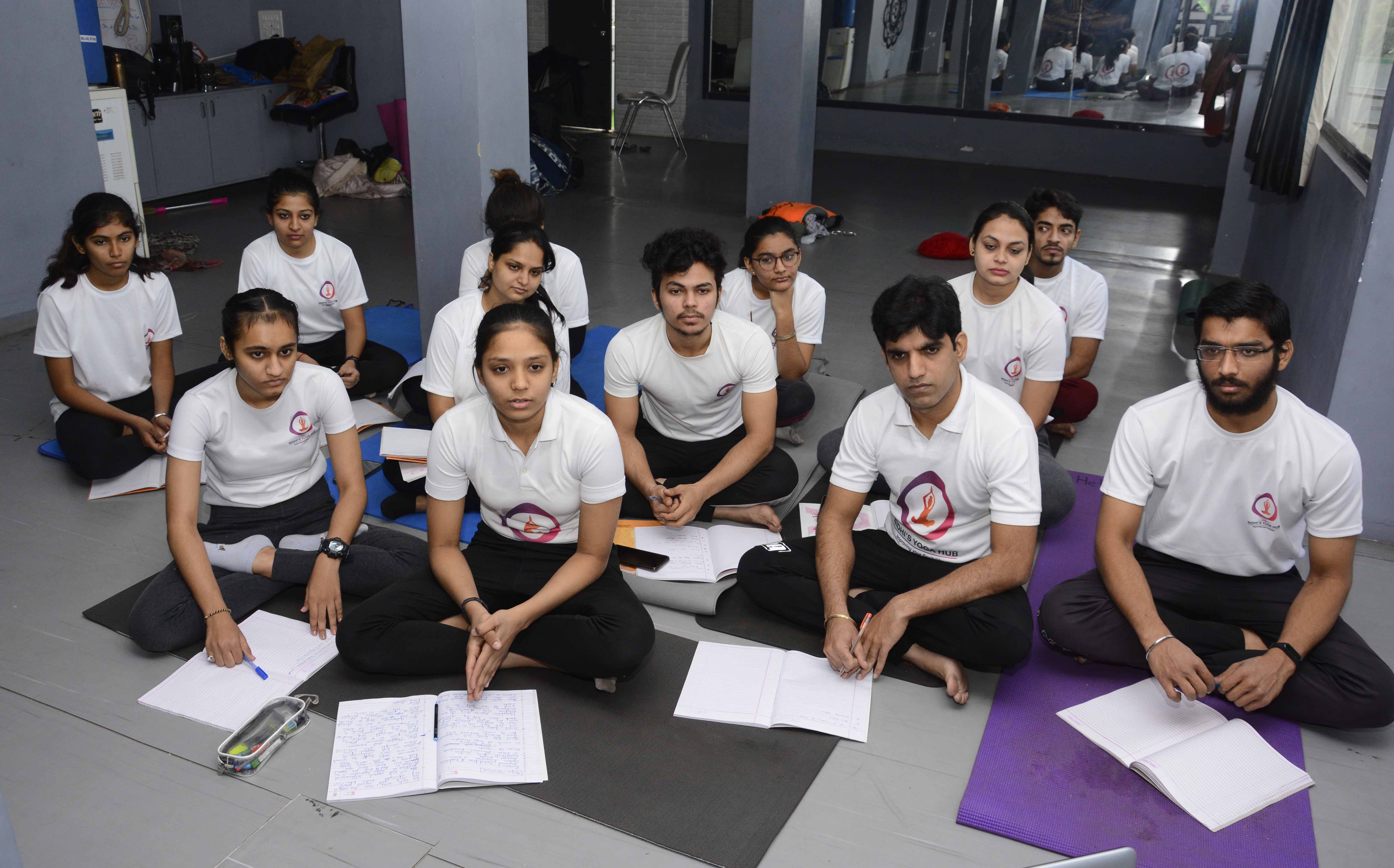 Community outdoor yoga